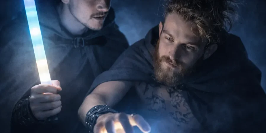 Spectacle LED Duo viking Eldro & Skoll La Tribe Performance